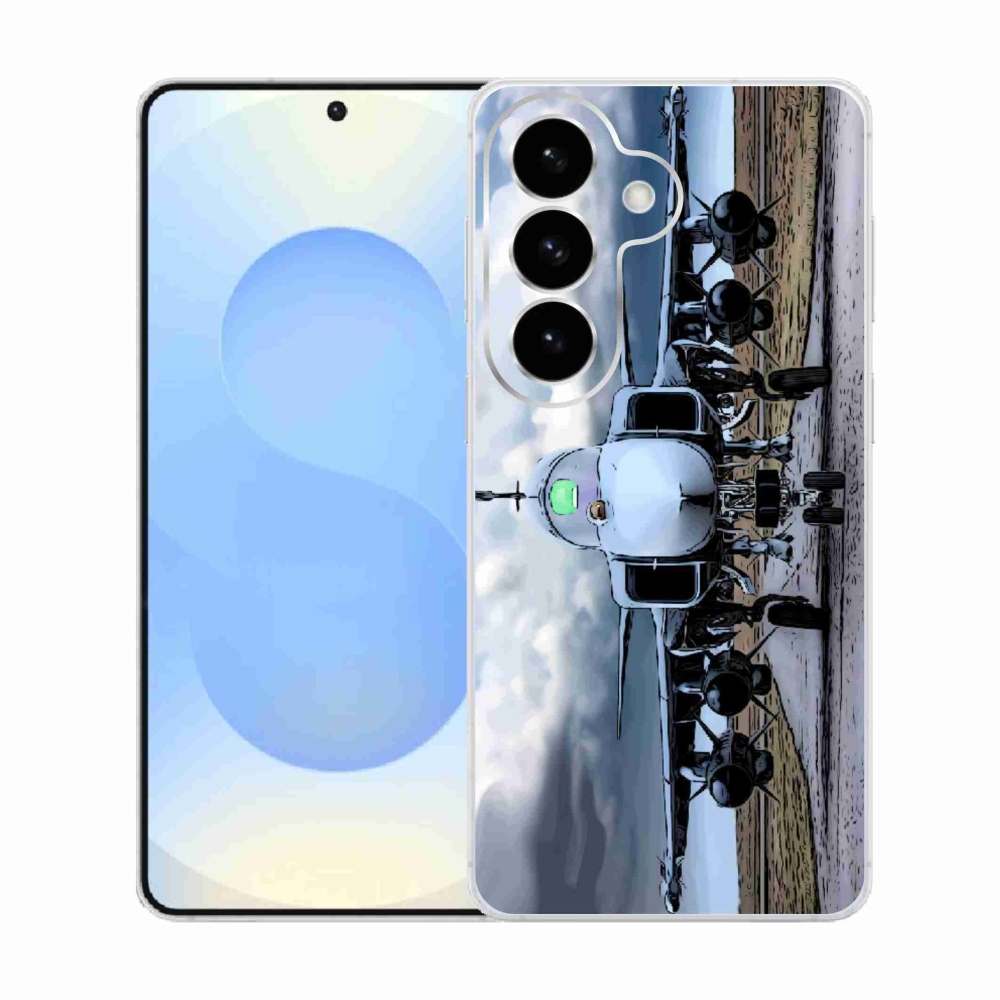 Gelový kryt mmCase na Samsung Galaxy S26  - vojenské letadlo