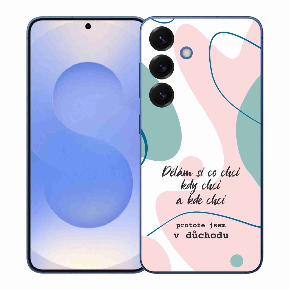 Gelový kryt mmCase na Samsung Galaxy S26+ - vtipný text 10 bílé pozadí