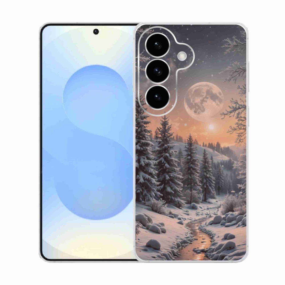 Gelový kryt mmCase na Samsung Galaxy S26  - zimní krajina 2