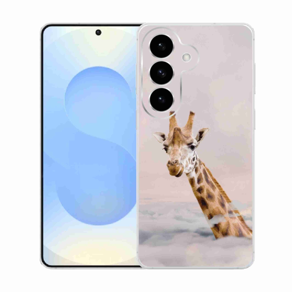 Gelový kryt mmCase na Samsung Galaxy S26  - žirafa v oblacích