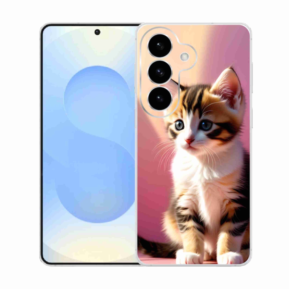 Gelový kryt mmCase na Samsung Galaxy S26  - zvědavé kotě 2