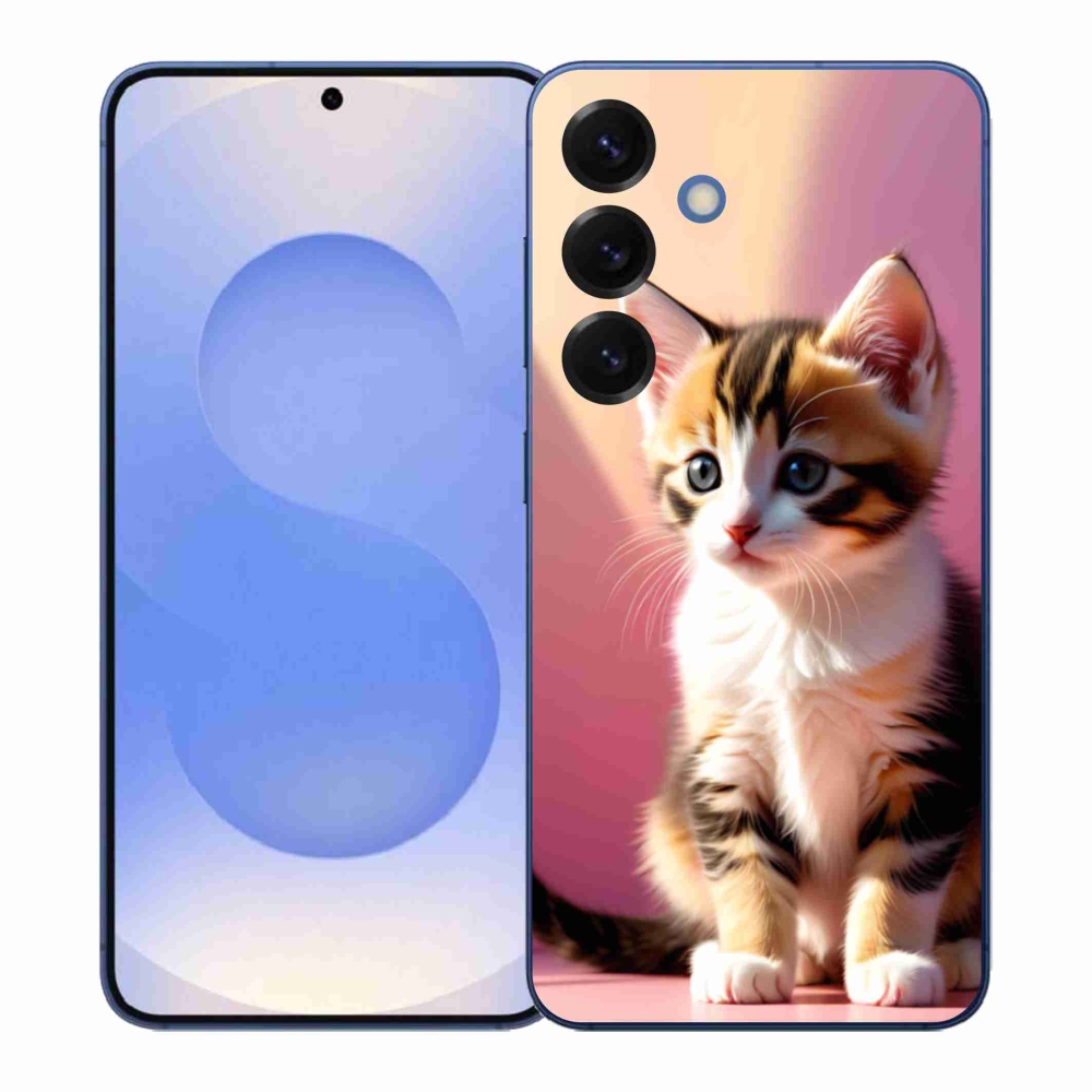 Gelový kryt mmCase na Samsung Galaxy S26+ - zvědavé kotě 2