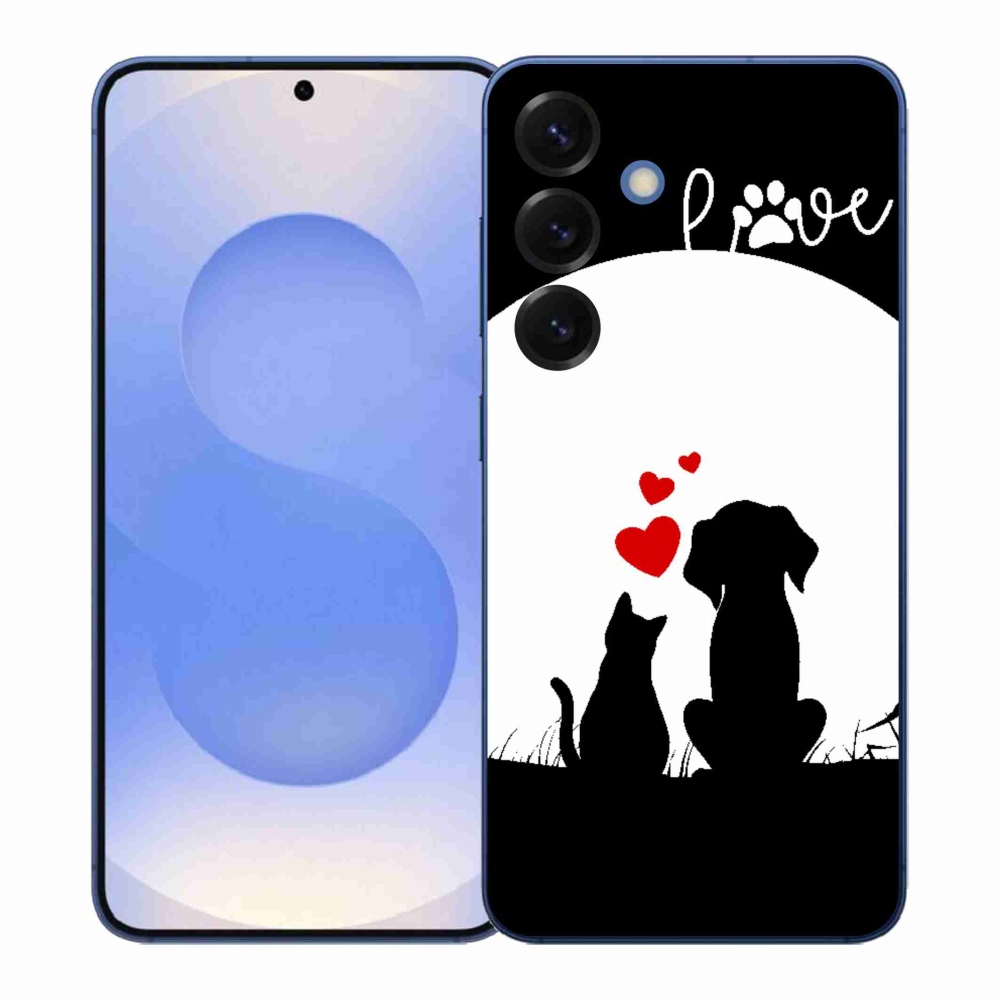 Gelový kryt mmCase na Samsung Galaxy S26+ - zvířecí láska