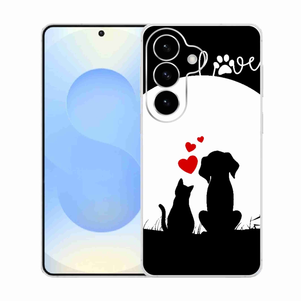 Gelový kryt mmCase na Samsung Galaxy S26  - zvířecí láska