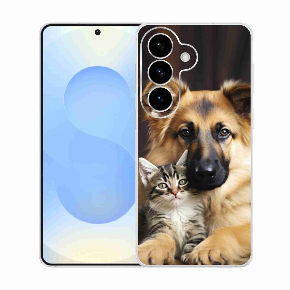 Gelový kryt mmCase na Samsung Galaxy S26  - zvířecí přátelství