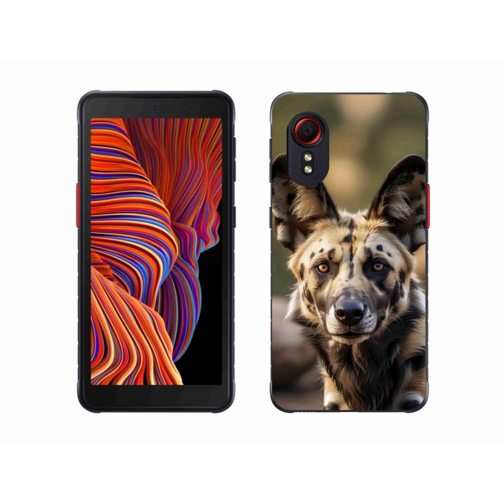 Gelový kryt mmCase na Samsung Galaxy Xcover 5 - africký divoký pes