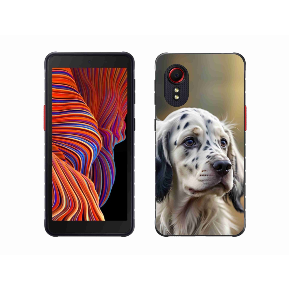 Gelový kryt mmCase na Samsung Galaxy Xcover 5 - anglický setr