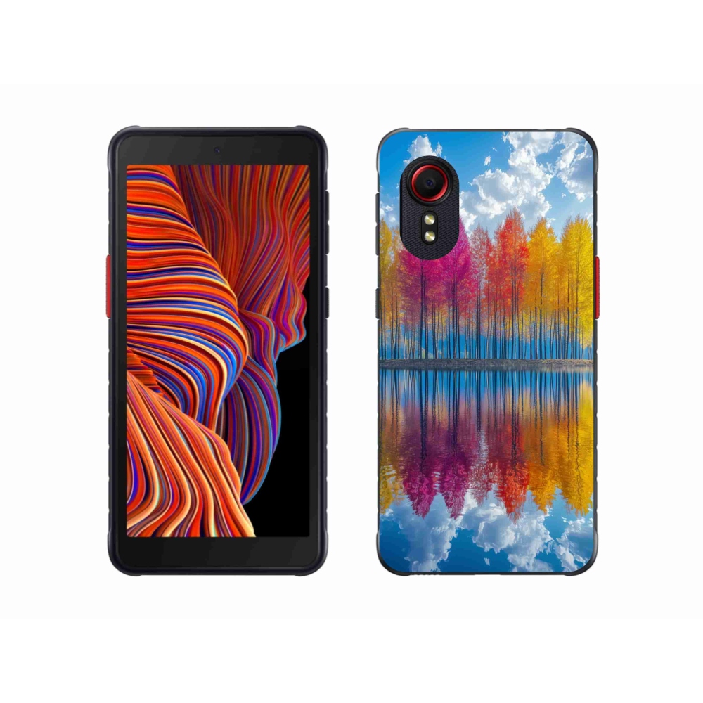 Gelový kryt mmCase na Samsung Galaxy Xcover 5 - barevné stromy