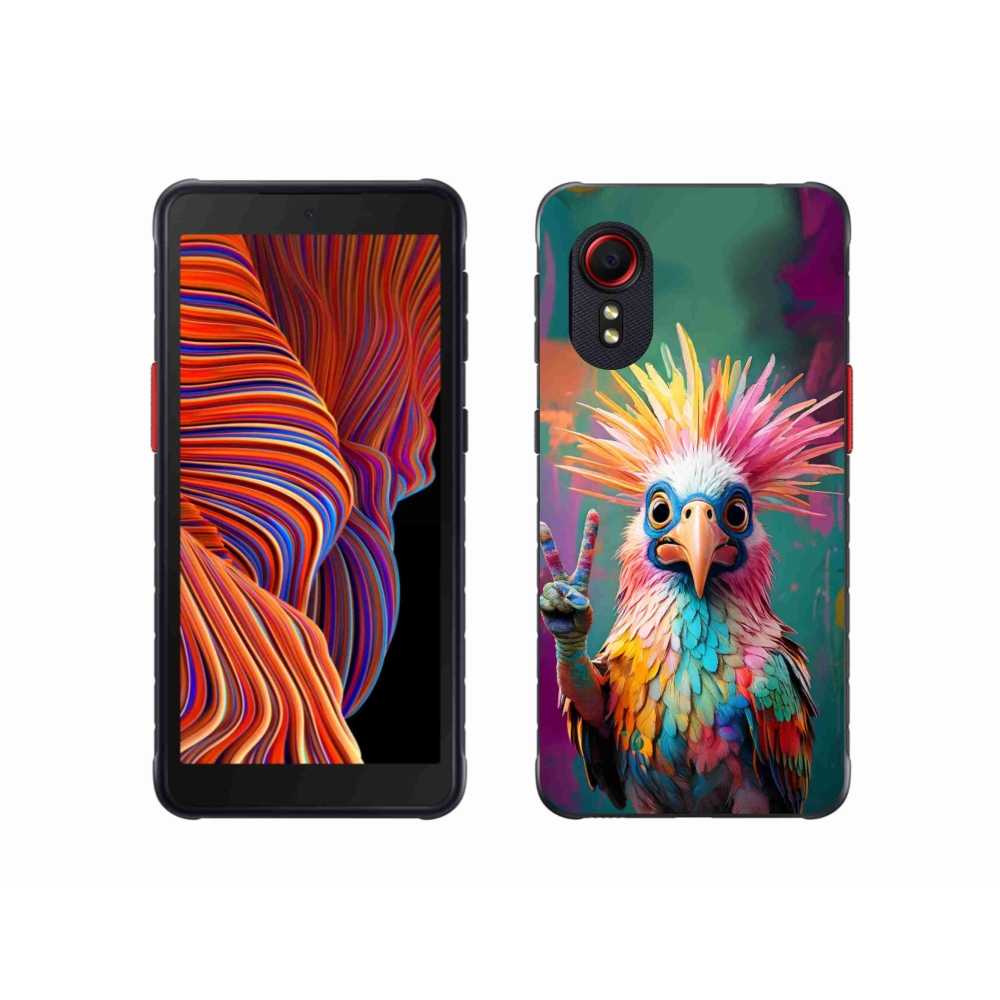 Gelový kryt mmCase na Samsung Galaxy Xcover 5 - barevný rebel