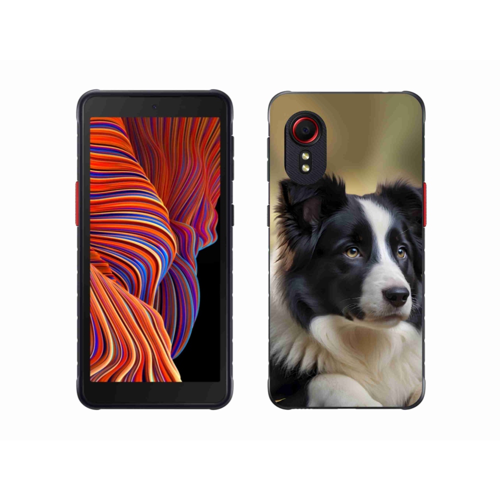 Gelový kryt mmCase na Samsung Galaxy Xcover 5 - border kolie 2
