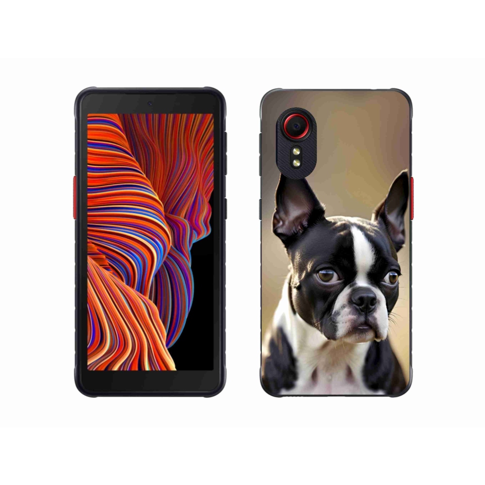 Gelový kryt mmCase na Samsung Galaxy Xcover 5 - bostonský teriér