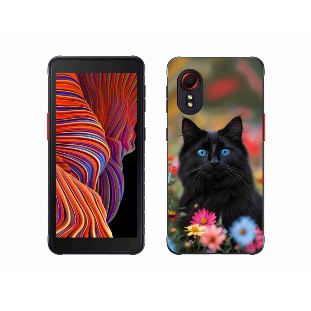 Gelový kryt mmCase na Samsung Galaxy Xcover 5 - černé kotě 4