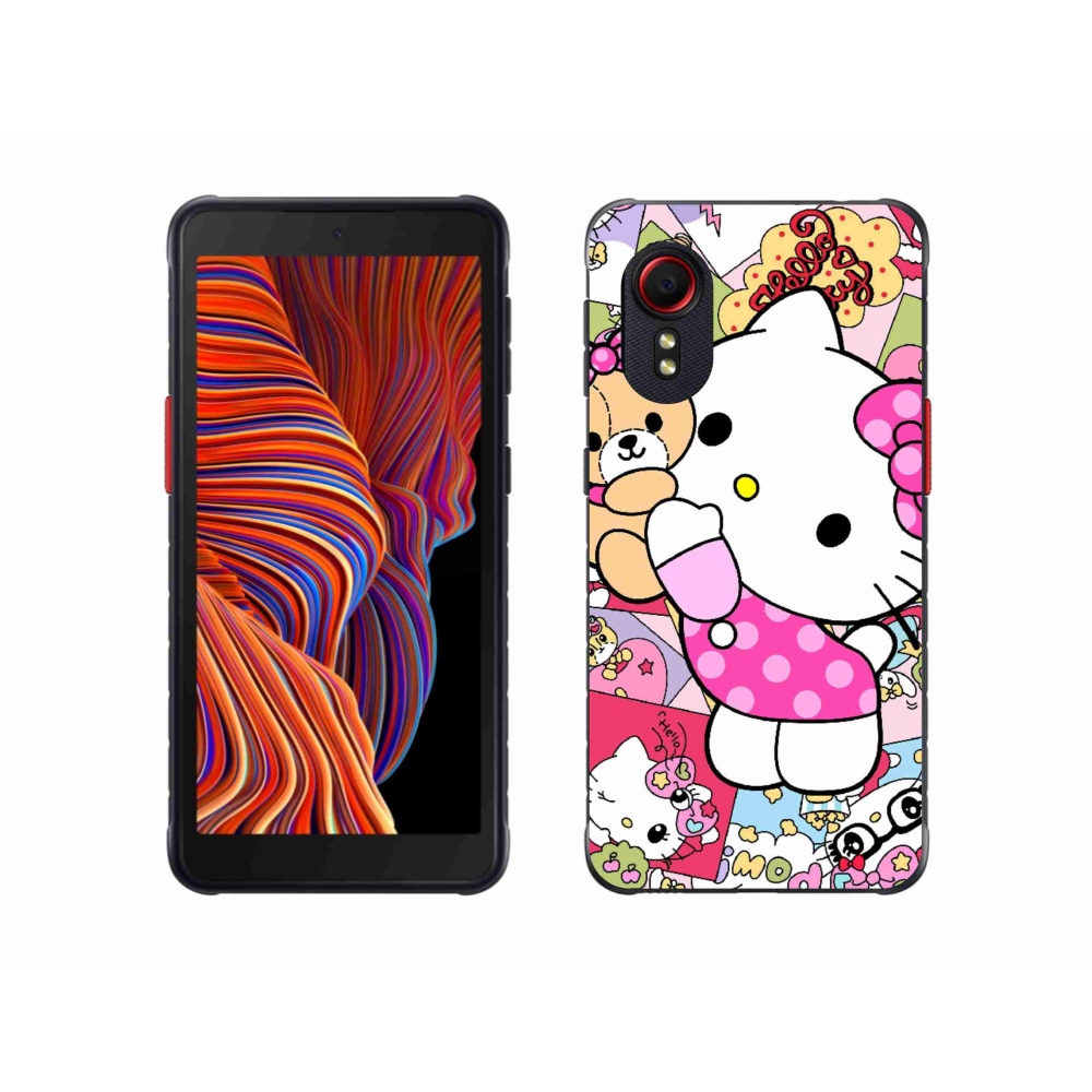 Gelový kryt mmCase na Samsung Galaxy Xcover 5 - cute kitty