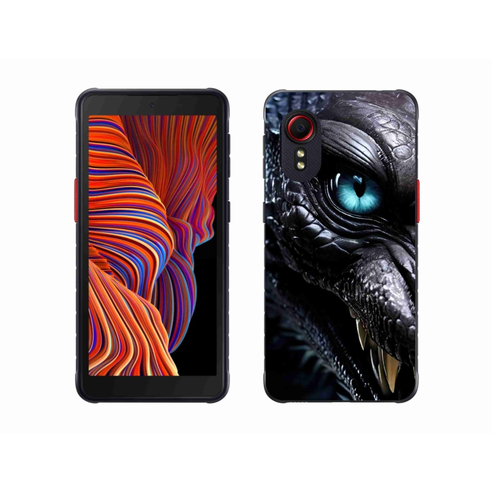 Gelový kryt mmCase na Samsung Galaxy Xcover 5 - dračí pohled