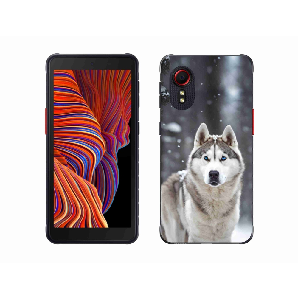 Gelový kryt mmCase na Samsung Galaxy Xcover 5 - husky 2