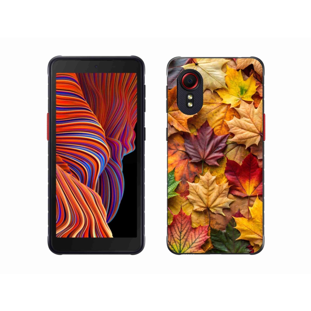 Gelový kryt mmCase na Samsung Galaxy Xcover 5 - javorové listy 2