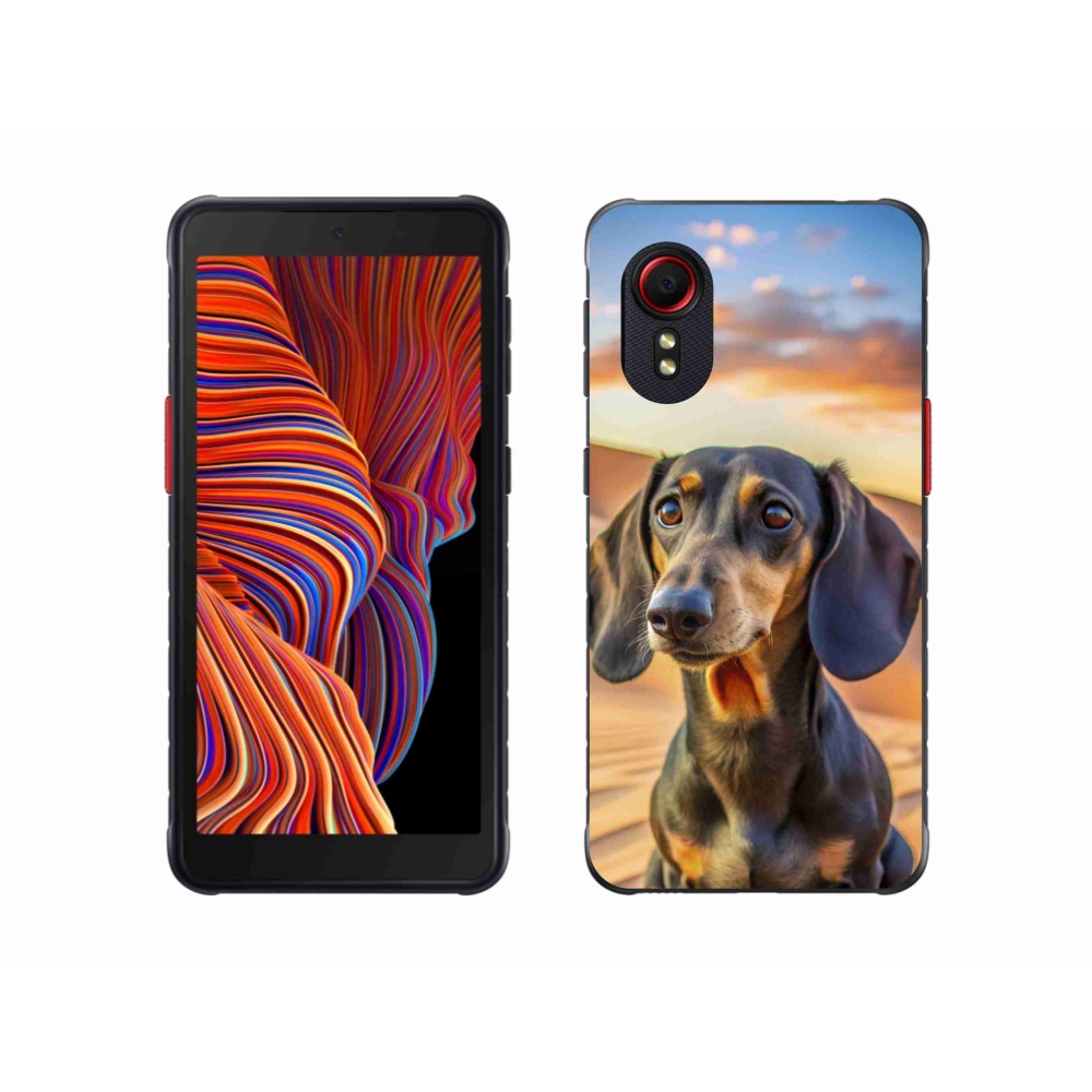 Gelový kryt mmCase na Samsung Galaxy Xcover 5 - jezevčík 3 