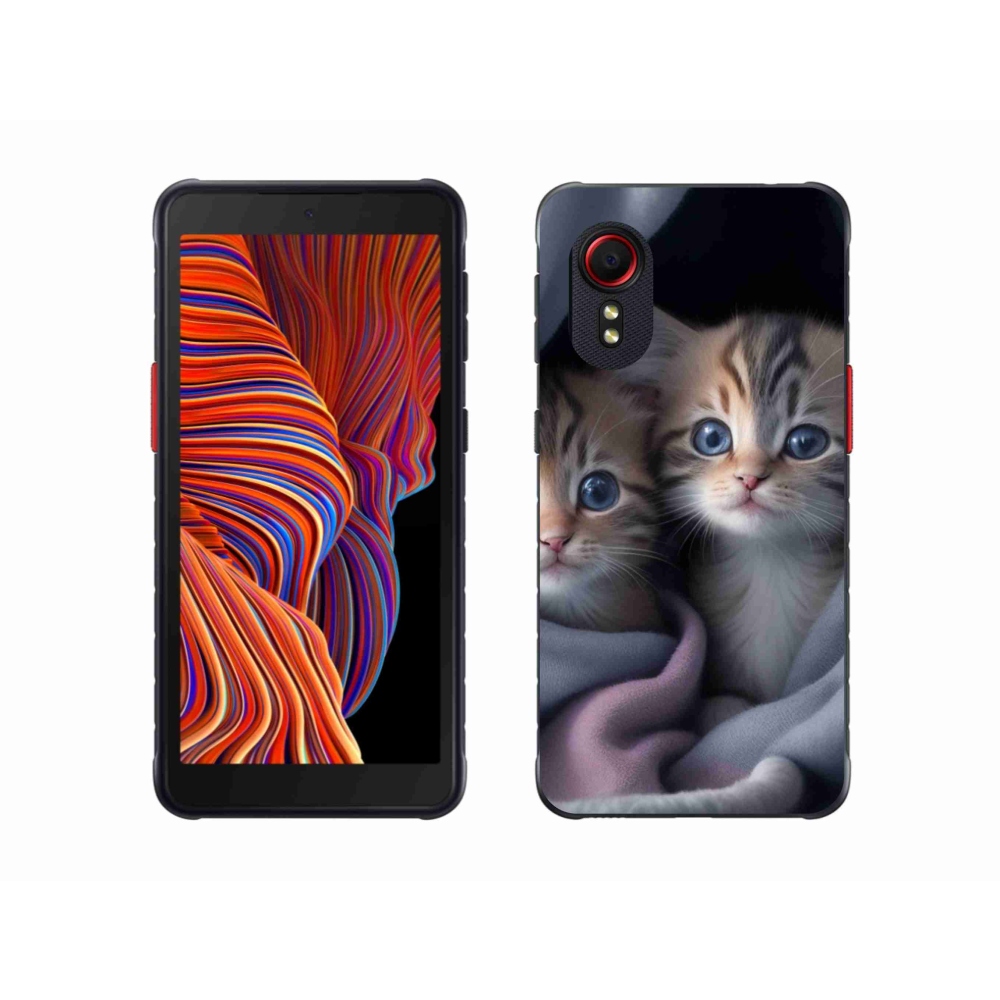 Gelový kryt mmCase na Samsung Galaxy Xcover 5 - kočičí duo 2