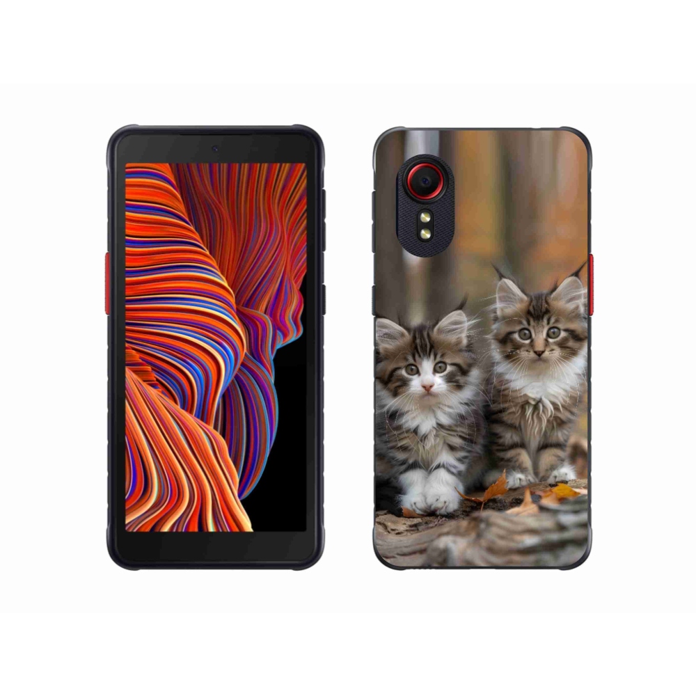 Gelový kryt mmCase na Samsung Galaxy Xcover 5 - kočičí duo 3