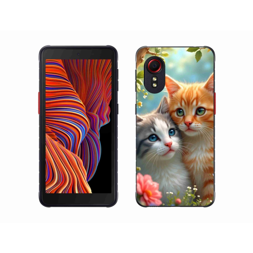 Gelový kryt mmCase na Samsung Galaxy Xcover 5 - kočičí láska 2