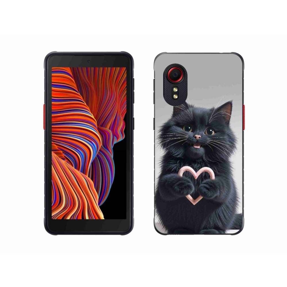 Gelový kryt mmCase na Samsung Galaxy Xcover 5 - kočičí láska 3