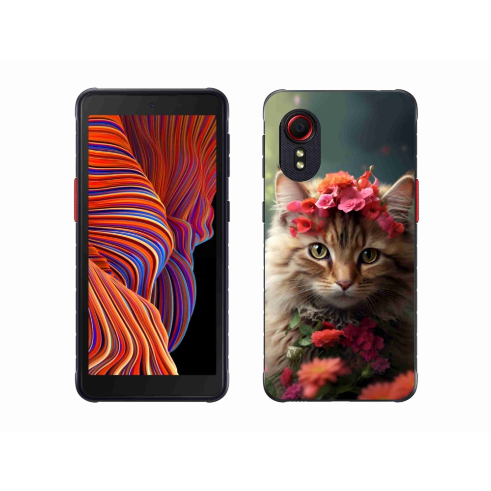 Gelový kryt mmCase na Samsung Galaxy Xcover 5 - kočíčí princezna