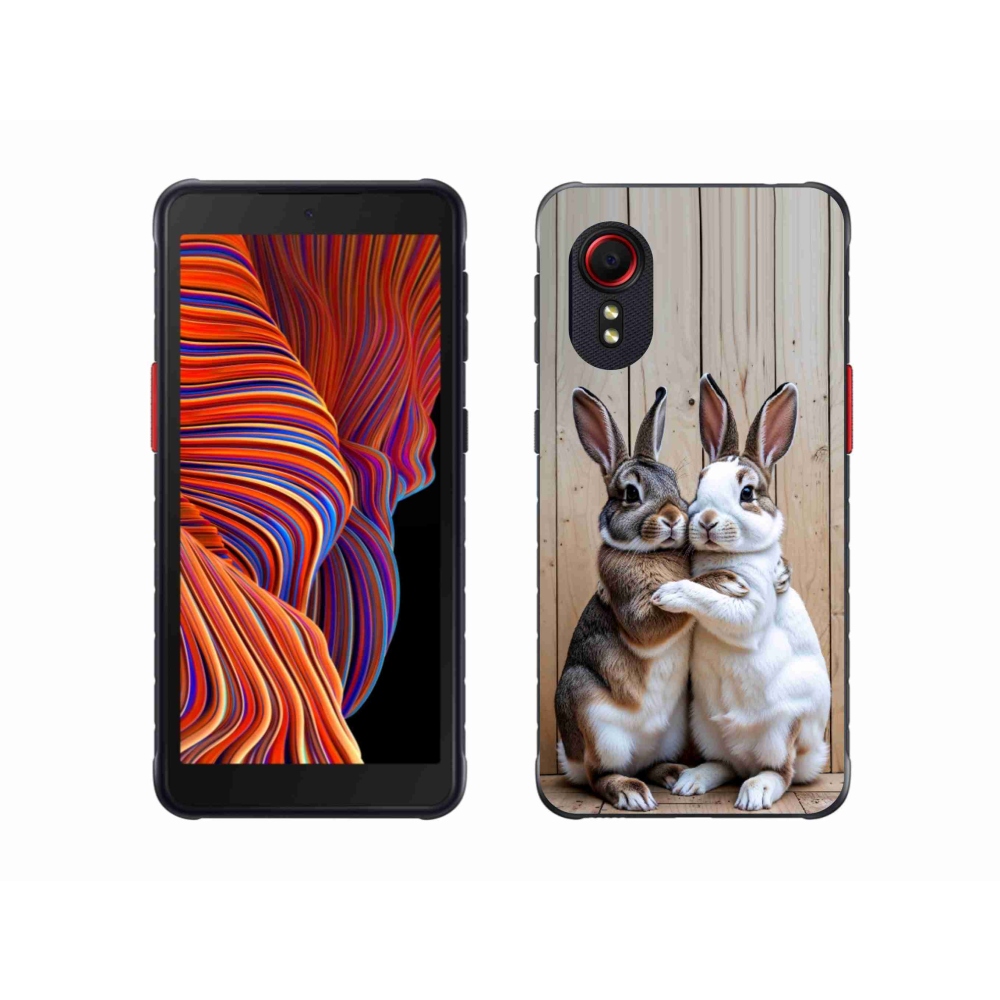 Gelový kryt mmCase na Samsung Galaxy Xcover 5 - králičí pár