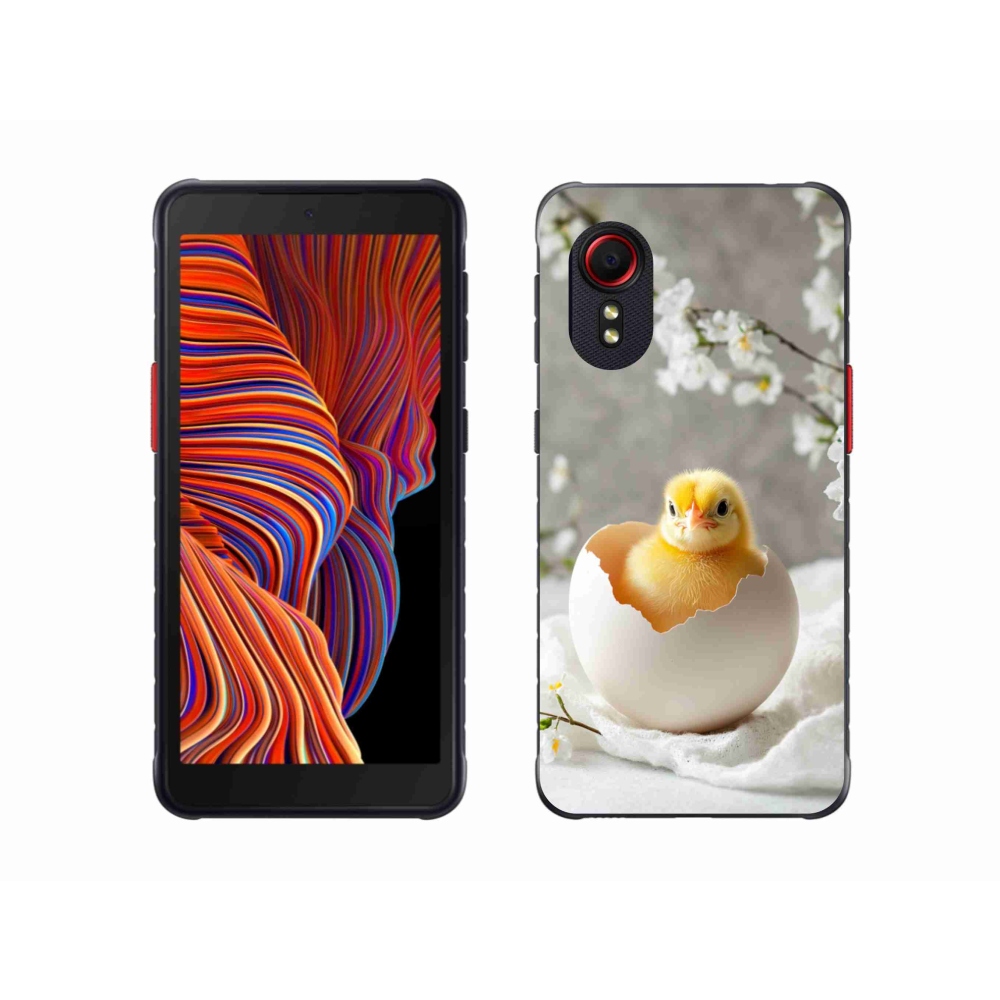Gelový kryt mmCase na Samsung Galaxy Xcover 5 - kuřátko
