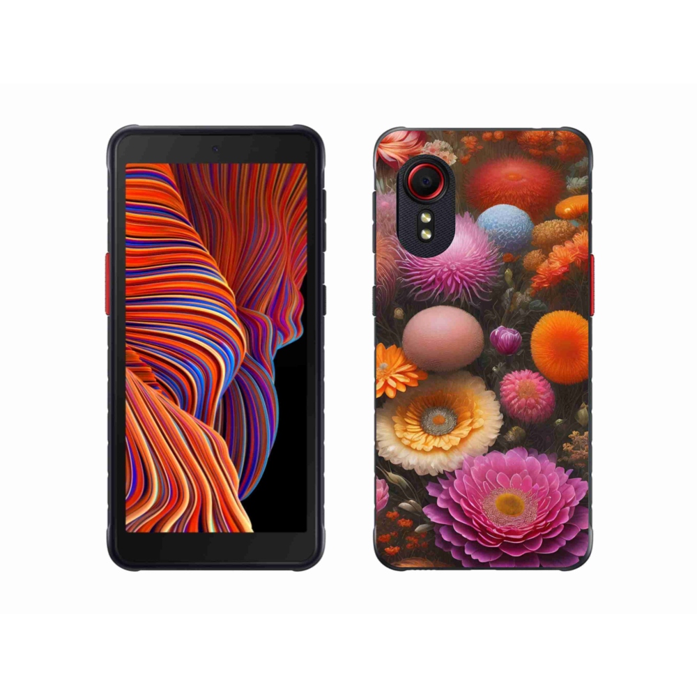 Gelový kryt mmCase na Samsung Galaxy Xcover 5 - květinová kompozice