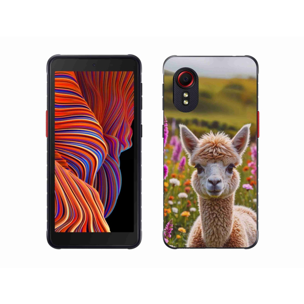 Gelový kryt mmCase na Samsung Galaxy Xcover 5 - lama na louce