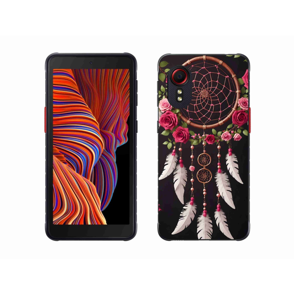 Gelový kryt mmCase na Samsung Galaxy Xcover 5 - lapač snů s růžemi