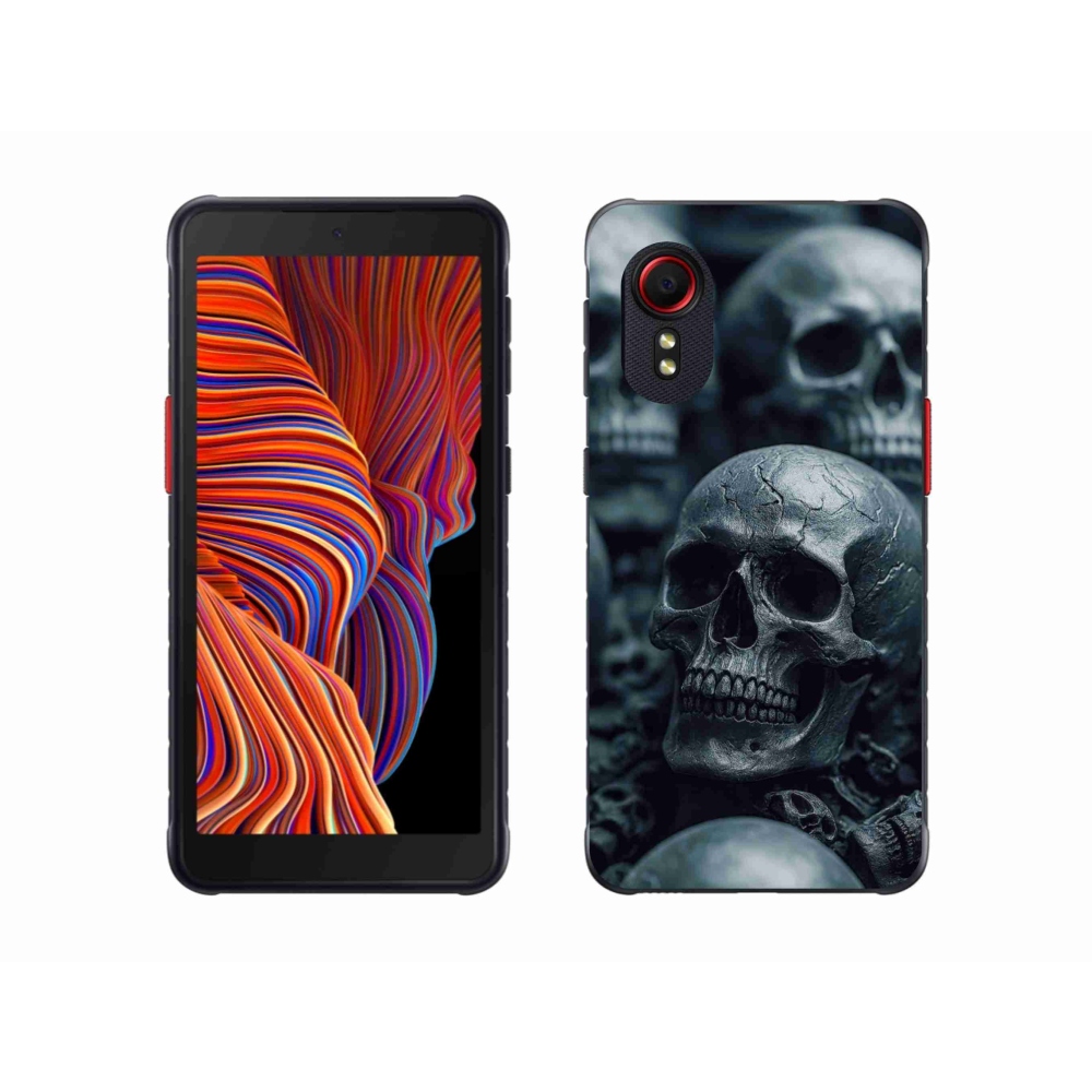 Gelový kryt mmCase na Samsung Galaxy Xcover 5 - lebka 2