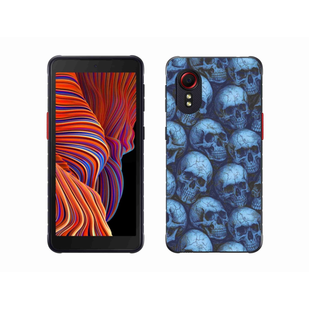 Gelový kryt mmCase na Samsung Galaxy Xcover 5 - lebky