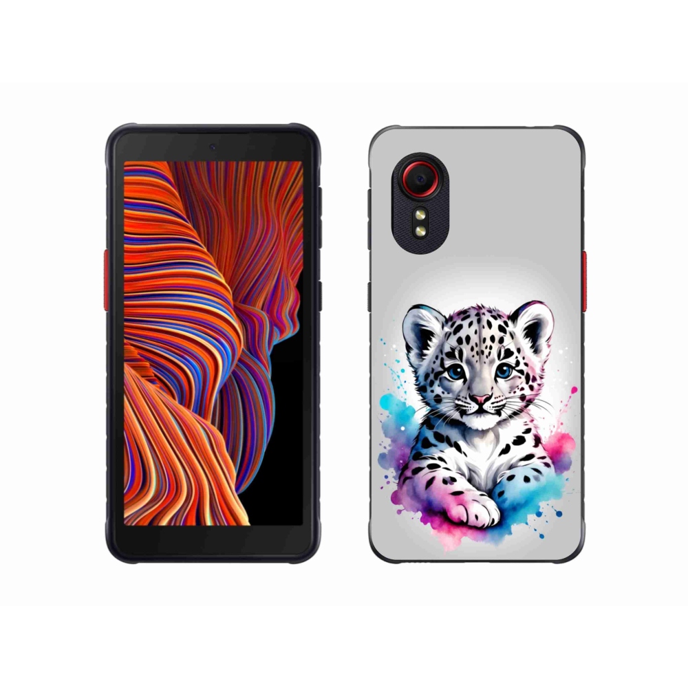 Gelový kryt mmCase na Samsung Galaxy Xcover 5 - levhartí mládě