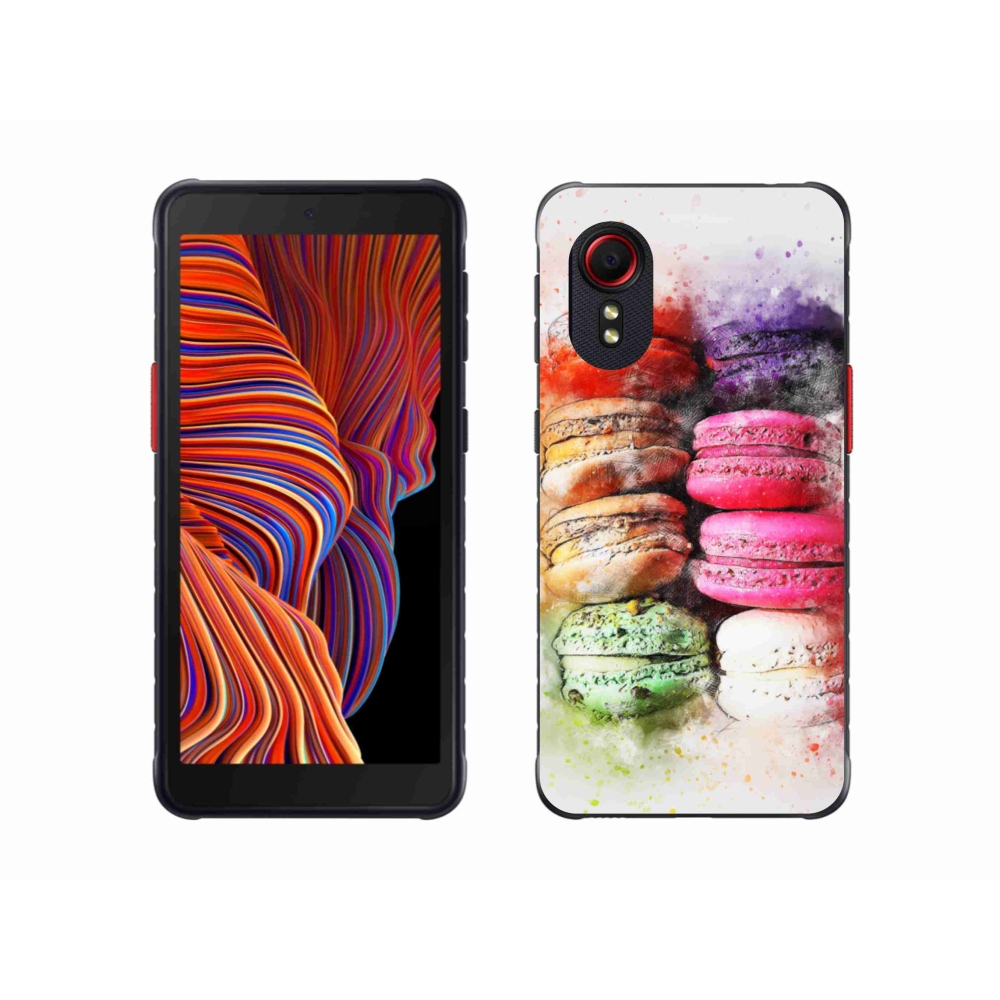 Gelový kryt mmCase na Samsung Galaxy Xcover 5 - makrónky