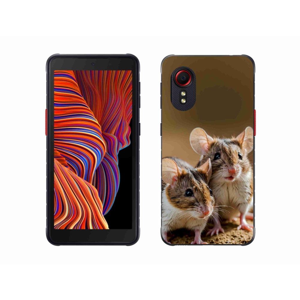 Gelový kryt mmCase na Samsung Galaxy Xcover 5 - myší duo