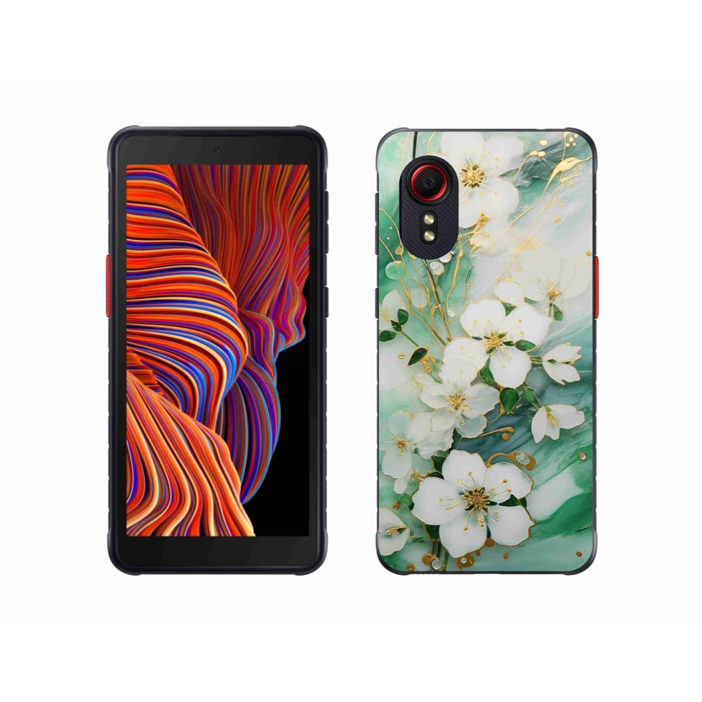 Gelový kryt mmCase na Samsung Galaxy Xcover 5 - něžné květy