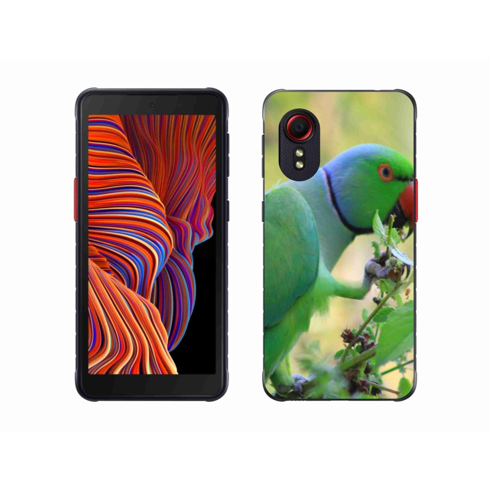 Gelový kryt mmCase na Samsung Galaxy Xcover 5 - papoušek alexandr
