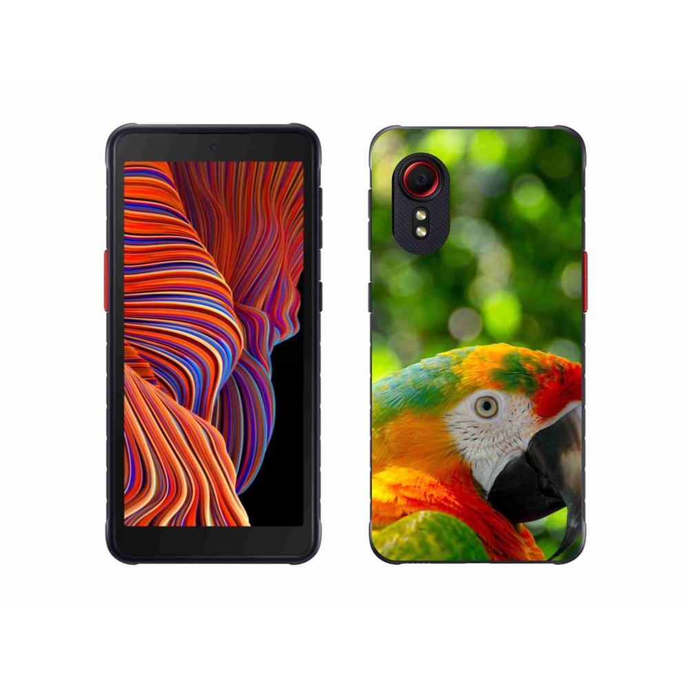 Gelový kryt mmCase na Samsung Galaxy Xcover 5 - papoušek ara 3