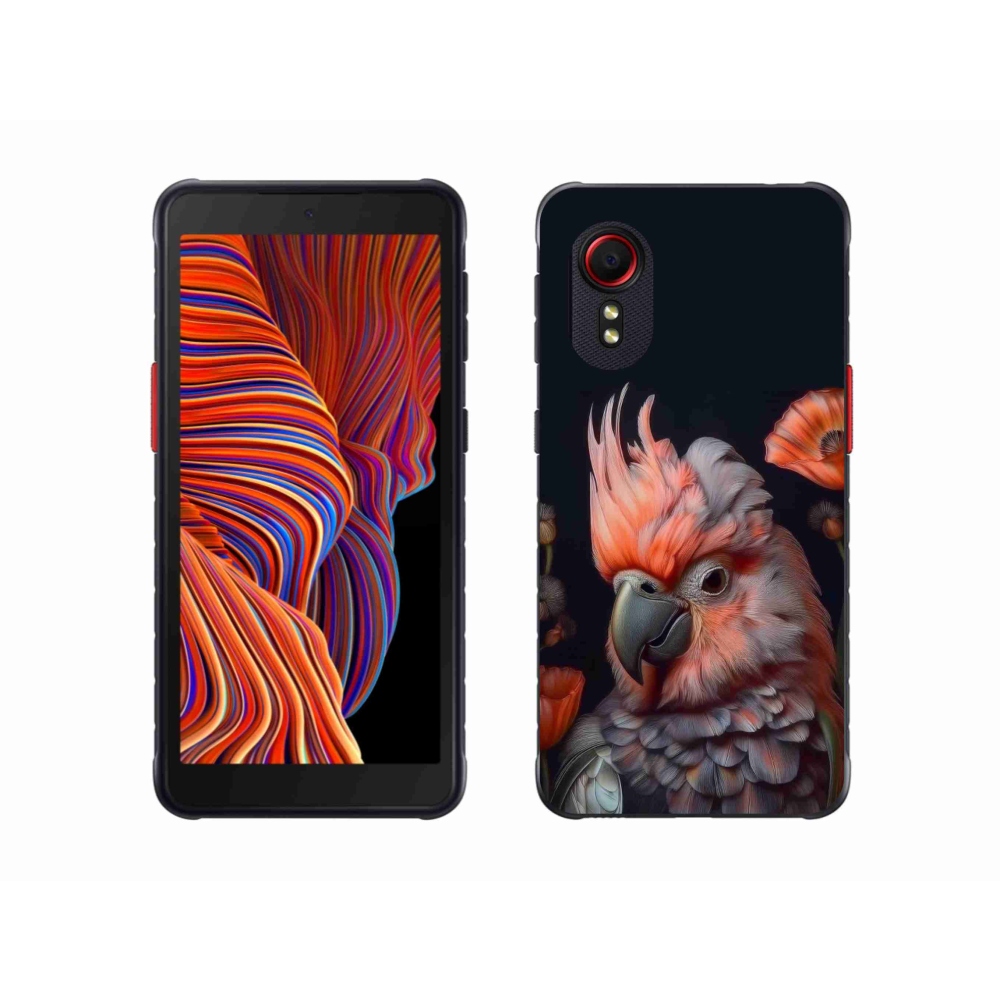 Gelový kryt mmCase na Samsung Galaxy Xcover 5 - papoušek kakadu v barvách