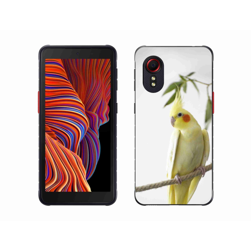 Gelový kryt mmCase na Samsung Galaxy Xcover 5 - papoušek korela chocholatá