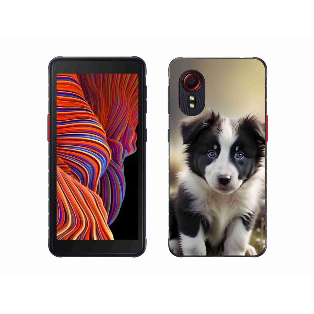 Gelový kryt mmCase na Samsung Galaxy Xcover 5 - roztomilá border kolie