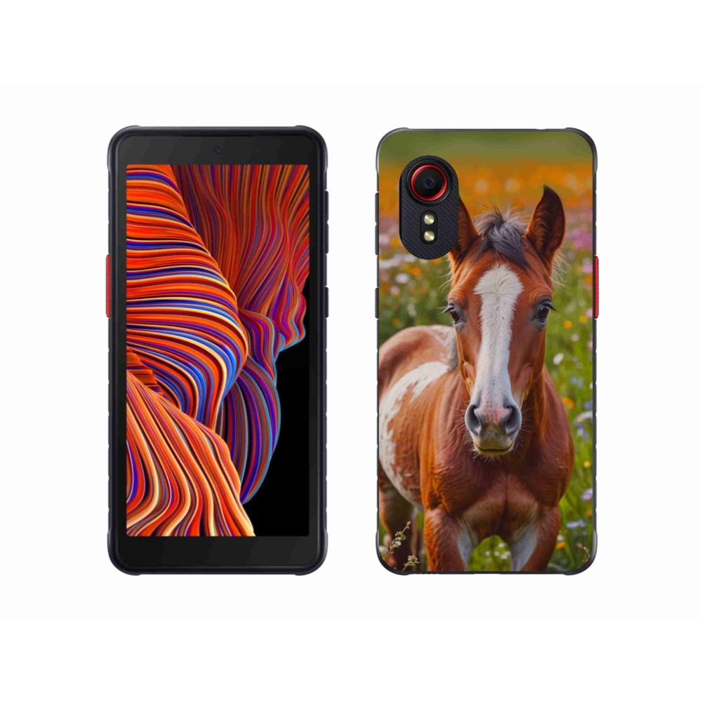 Gelový kryt mmCase na Samsung Galaxy Xcover 5 - roztomilé hříbě