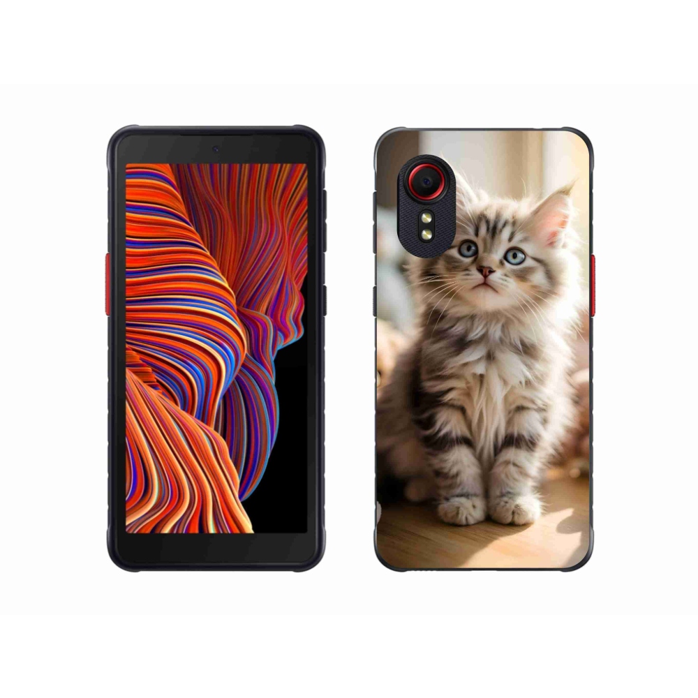 Gelový kryt mmCase na Samsung Galaxy Xcover 5 - roztomilé kotě 10