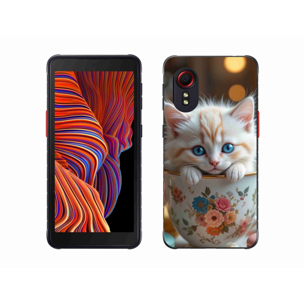 Gelový kryt mmCase na Samsung Galaxy Xcover 5 - roztomilé kotě 6