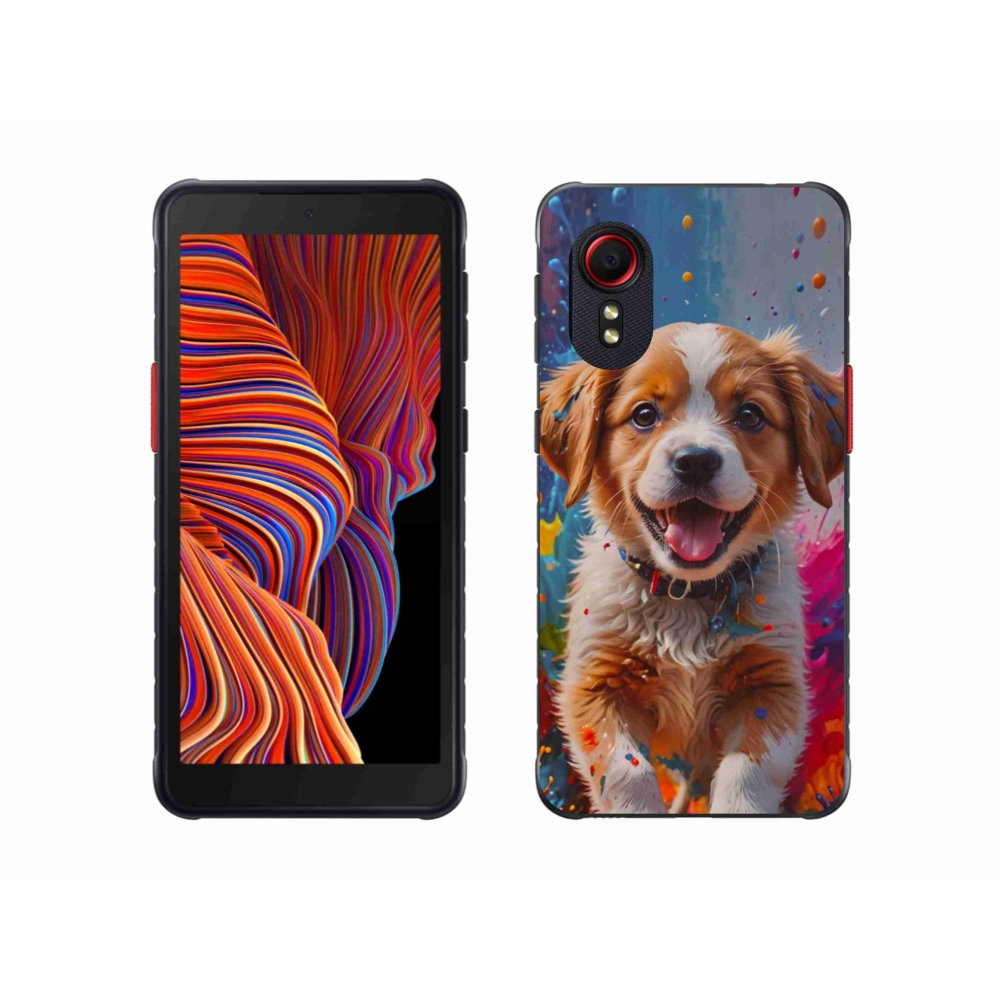 Gelový kryt mmCase na Samsung Galaxy Xcover 5 - roztomilé štěně 3