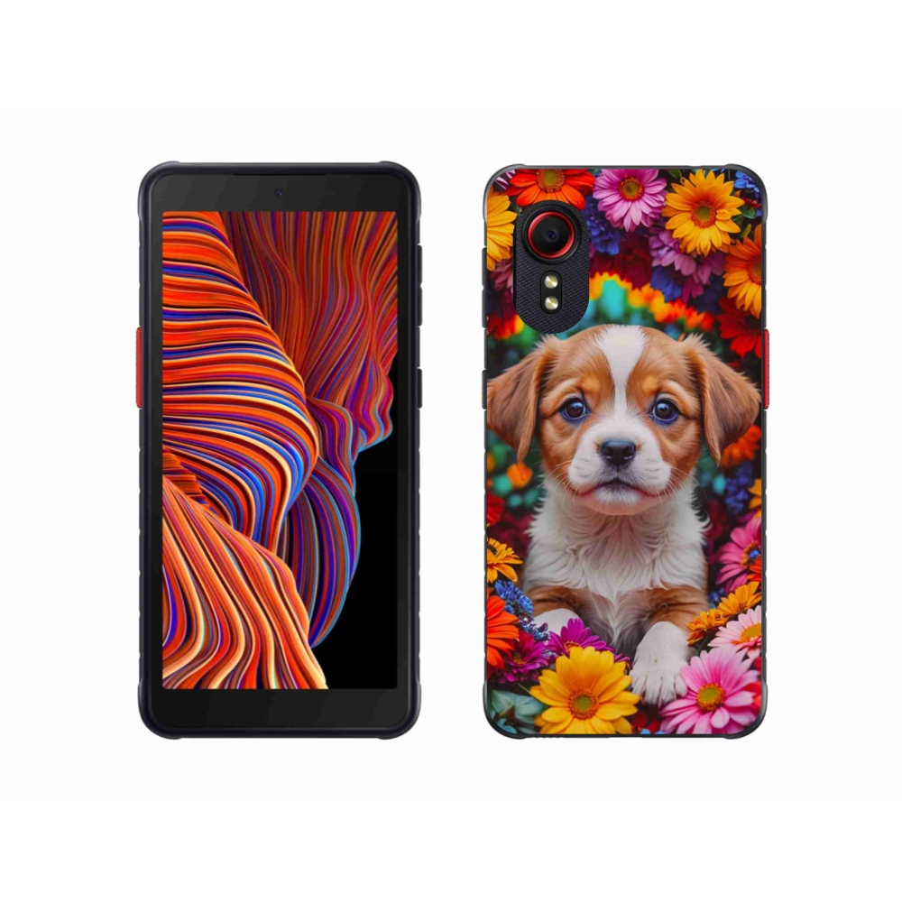 Gelový kryt mmCase na Samsung Galaxy Xcover 5 - roztomilé štěně