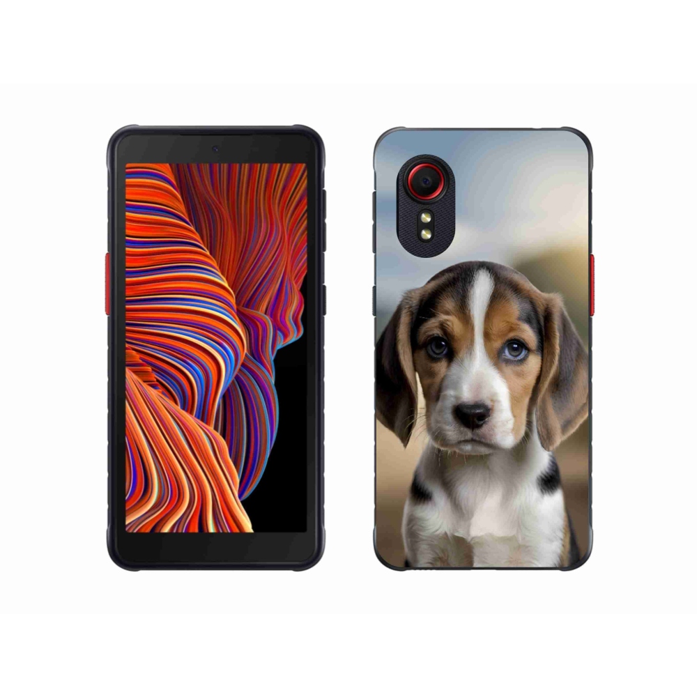 Gelový kryt mmCase na Samsung Galaxy Xcover 5 - roztomilý bígl