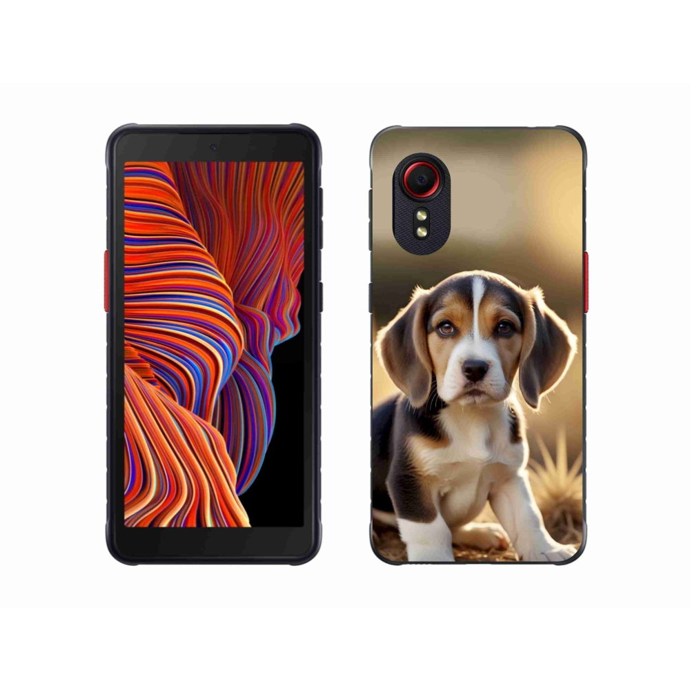 Gelový kryt mmCase na Samsung Galaxy Xcover 5 - roztomilý bígl