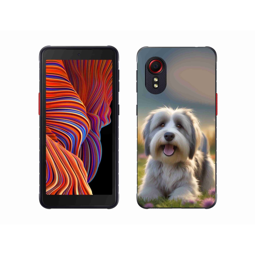 Gelový kryt mmCase na Samsung Galaxy Xcover 5 - roztomilý havanský psík
